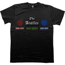 The Beatles - T-shirt APPLE YEARS - Adulte (Noir)