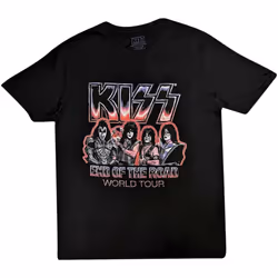 Kiss - T-shirt END OF THE ROAD TOUR - Adulte (Noir)