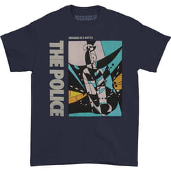 The Police - T-shirt MESSAGE IN A BOTTLE - Adulte (Bleu marine)