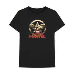 Captain Marvel - T-shirt - Adulte (Noir)