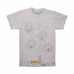 The Beatles - T-shirt - Adulte (Gris chiné)