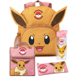Pokemon - Ensemble Sac à dos (Marron / Rose)