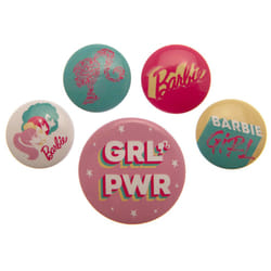 Barbie - Ensemble de badges (Rose / Bleu / Blanc)