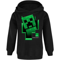 Minecraft - Sweat à capuche CREEPER INSIDE - Garçon (Noir / Vert)