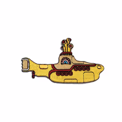 The Beatles - Patch à repasser YELLOW SUBMARINE - Taille 7 cm (Jaune)