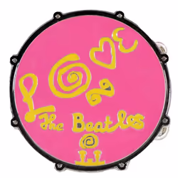 The Beatles - Boucle de ceinture LOVE DRUM (Rose)