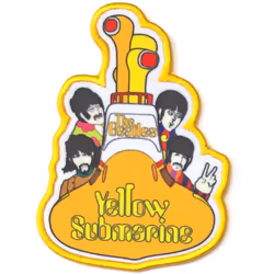 The Beatles - Écusson YELLOW SUBMARINE ALL ABOARD - Taille unique (Jaune / Blanc)