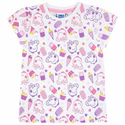 Peppa Pig - T-shirt - Fille (Blanc)