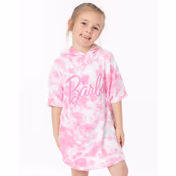 Barbie - Poncho - Fille - Taille 7-10 ans (Rose)