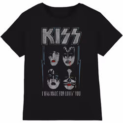 Kiss - T-shirt MADE FOR LOVIN´ YOU - Adulte (Noir)