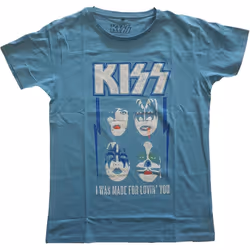 Kiss - T-shirt MADE FOR LOVIN´ YOU - Adulte (Bleu)