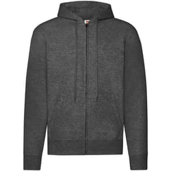 Fruit of the Loom - Veste à capuche - Homme (Gris foncé chiné)