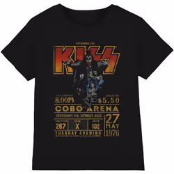 Kiss - T-shirt COBRA ARENA ´76 - Adulte (Noir)
