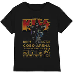 Kiss - T-shirt COBRA ARENA ´76 - Adulte (Noir)