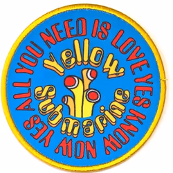 The Beatles - Écusson YELLOW SUBMARINE AYNIL - Taille unique (Bleu / Jaune / Rouge)