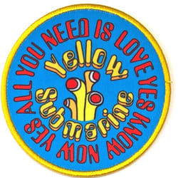 The Beatles - Écusson YELLOW SUBMARINE AYNIL - Taille unique (Bleu / Jaune / Rouge)