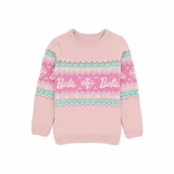 Barbie - Pull - Fille (Rose pastel)