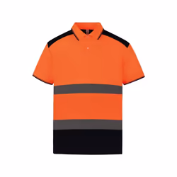 Yoko - Polo - Homme (Orange / Bleu marine)