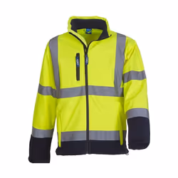Yoko - Veste softshell - Adulte (Jaune / Bleu marine)