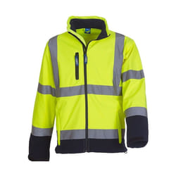 Yoko - Veste softshell - Adulte (Jaune / Bleu marine)