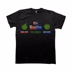 The Beatles - T-shirt APPLE YEARS - Adulte (Noir)