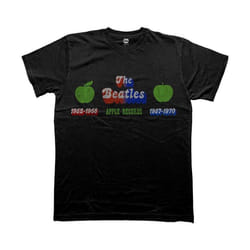 The Beatles - T-shirt APPLE YEARS - Adulte (Noir)