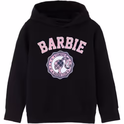 Barbie - Sweat à capuche - Fille (Noir)