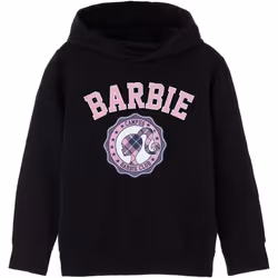 Barbie - Sweat à capuche - Fille (Noir)