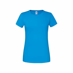 Fruit of the Loom - T-shirt ICONIC PREMIUM - Femme (Azur)