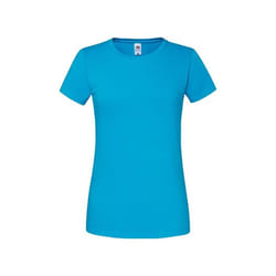 Fruit of the Loom - T-shirt ICONIC PREMIUM - Femme (Azur)