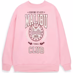Barbie - Sweat MALIBU TENNIS CLUB - Femme (Rose)