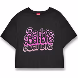 Barbie - Haut court - Femme (Gris)