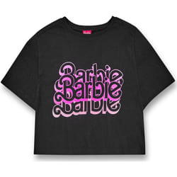 Barbie - Haut court - Femme (Gris)