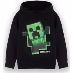 Minecraft - Sweat à capuche - Enfant (Noir / Vert)