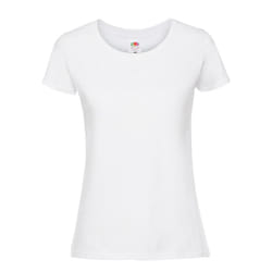 Fruit of the Loom - T-shirt PREMIUM - Femme (Blanc)