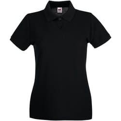 Fruit of the Loom - Polo PREMIUM - Femme (Noir)