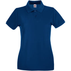 Fruit of the Loom - Polo PREMIUM - Femme (Bleu marine)