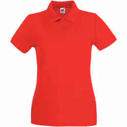 Fruit of the Loom - Polo PREMIUM - Femme (Rouge)