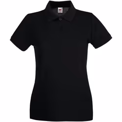Fruit of the Loom - Polo PREMIUM - Femme (Noir)