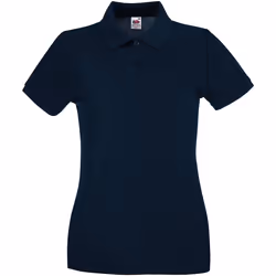 Fruit of the Loom - Polo PREMIUM - Femme (Bleu marine foncé)