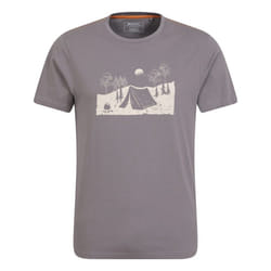 Mountain Warehouse - T-shirt CAMPING SKETCH - Homme (Gris)