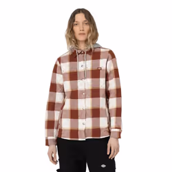 Dickies - Veste chemise - Femme (Rouge brique)