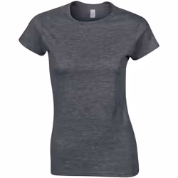 Gildan - T-shirt SOFTSTYLE - Femme (Gris foncé chiné)