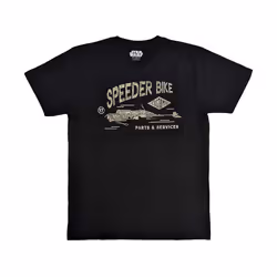 Star Wars - T-shirt SPEEDER BIKE - Adulte (Noir)