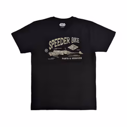 Star Wars - T-shirt SPEEDER BIKE - Adulte (Noir)