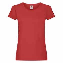 Fruit of the Loom - T-shirt ORIGINAL - Femme (Rouge)