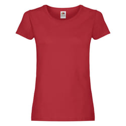 Fruit of the Loom - T-shirt ORIGINAL - Femme (Rouge)