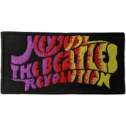 The Beatles - Patch à repasser HEY JUDE/REVOLUTION - Taille unique (Noir / Rose / Jaune)