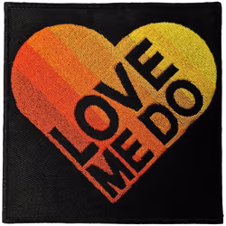 The Beatles - Patch à repasser LOVE ME DO - Taille unique (Noir / Orange / Jaune)