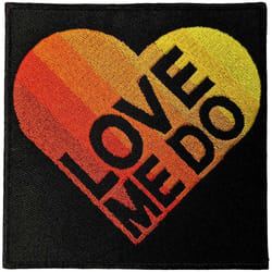 The Beatles - Patch à repasser LOVE ME DO - Taille unique (Noir / Orange / Jaune)